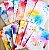 Papéis Estampados A6 Papel Retrô 12pçs - Manchas de Aquarela - Imagem 1