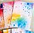 Papéis Estampados A6 Papel Retrô 12pçs - Manchas de Aquarela - Imagem 4