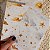 Papéis Estampados A6 Papel Retrô 12pçs - Nuvens Douradas - Imagem 3