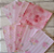 Papéis Estampados A6 Papel Retrô 12pçs - Flores Rosa - Imagem 1