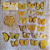 Adesivos PET Borboletas 40 pçs -Tons de Amarelo - Imagem 1