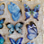 Adesivos PET Borboletas 40 pçs - Tons de Azul - Imagem 3