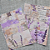Papéis Estampados A6 Papel Retrô 12pçs - Lavanda - Imagem 3
