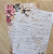 Papéis Estampados A6 Papel Retrô 12pçs - Manuscrito e Flores - Imagem 4