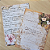 Papéis Estampados A6 Papel Retrô 12pçs - Manuscrito e Flores - Imagem 5