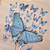 Adesivos PET - Flower Butterfly Shadow Series Azul - Imagem 3