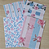 Papéis Estampados A6 Papel Retrô 12pçs - Rosas e Listras - Imagem 4