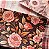 Papéis Estampados A5 Papel Retrô 8pçs - Floral Rosa Antigo - Imagem 2