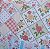 Papéis Estampados 15x15cm Papel Retrô 8pçs - Patchwork Rosa - Imagem 3
