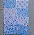 Papéis Estampados A5 Papel Retrô 8pçs - Floral Azul - Imagem 1