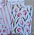 Papéis Estampados A6 Papel Retrô 12pçs - Tulipas Rosa - Imagem 2