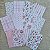 Papéis Estampados A6 Papel Retrô 12pçs - Tulipas Rosa - Imagem 1