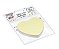 Bloco Sticky Notes Coração Tom Pastel - BRW - Imagem 2