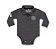 Body Infantil gola polo - Chumbo - Imagem 1