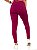 Legging Suplex Recorte Cintura Alta Vinho/Preto Feminino Academia - Imagem 9