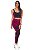Legging Suplex Recorte Cintura Alta Vinho/Preto Feminino Academia - Imagem 11