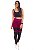 Legging Suplex Recorte Cintura Alta Vinho/Preto Feminino Academia - Imagem 5