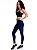 Legging Suplex Básica Cintura Alta liso Marinho Feminino - Imagem 2