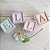 Cubo com Letra em mdf Cores Pastéis - Kit com 4 un - Imagem 1