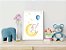 Quadro infantil elefantinho com balão aquarela - Imagem 3