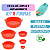Kit 6 Formas Assadeira de Silicone Forro Reutilizável Para Air Fryer Fritadeira - Imagem 7