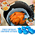 Kit 6 Formas Assadeira de Silicone Forro Reutilizável Para Air Fryer Fritadeira - Imagem 8