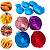 Kit 6 Formas Assadeira de Silicone Forro Reutilizável Para Air Fryer Fritadeira - Imagem 6