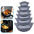 Kit 6 Formas Assadeira de Silicone Forro Reutilizável Para Air Fryer Fritadeira - Imagem 14