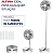 Ventilador De Mesa Sem Fio Silencioso Portátil Recarregável 3 Velocidades Com Pedestal - Imagem 6