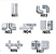 CONECTIVOS PARA BALCÃO MODULADOS KIT 08 PEÇAS - Imagem 2