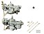 Carburador Duplo Variant (Par) 1600 Gasolina Original Solex + Varetas - Imagem 5
