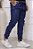 Calça Jogger Masculina Sarja Jeans com Cordão Ajustável - Imagem 3