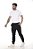 Kit 02 Calças Jogger Sarja Masculina Preta e Bege - Imagem 6