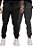 Kit  02 Calças Jogger Sarja Premium Masculina Cinza e Preta - Imagem 1