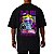 Camiseta Masculina Oversized Gola Alta Algodão 30.1 Premium Estampado - Imagem 2