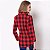 Blusa Xadrez Camisa Quadriculada Feminina Festa Junina - Imagem 2