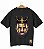 Camiseta Masculina Oversized Unissex Gola Alta Algodão 30.1 Premium Estampado - Imagem 1
