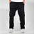 Calça Cargo Reta Masculina Preta Larga Skate Bolso Lateral Unissex - Imagem 1