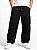 Calça Cargo Reta Masculina Preta Larga Skate Bolso Lateral Unissex - Imagem 1