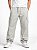 Calça Cargo Reta Masculina Bege Clara Larga Skate Bolso Lateral Unissex - Imagem 2