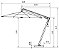 Ombrelone Lateral 2,9m Redondo Slim - Imagem 9