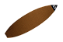 CAPA ATOALHADA SILVERBAY Para Pranchas de Surf - 5'11 á 6'1 - Ocre/Sandalo - Imagem 1
