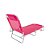 Cadeira Espreguiçadeira Mor Alumínio Rosa - Imagem 3