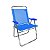 Cadeira Zaka King  Fixa Alumínio Azul 140Kg - Imagem 1