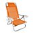 Cadeira Zaka Top Line Reclinável 5 Posições Alumínio Laranja Cítrica 120Kg - Imagem 1