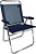 Cadeira Zaka King  Fixa Alumínio Azul Marinho 140Kg - Imagem 1