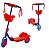 Patinete BBR Toys 3 Rodas Infantil C/ Cesto Vermelho e Azul B0001 - Imagem 1