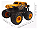 Carrinho de Controle Remoto Zippy Toys Monster Spin Led 7 Amarelo - RC2346 - Imagem 3