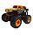 Carrinho de Controle Remoto Zippy Toys Monster Spin Led 7 Amarelo - RC2346 - Imagem 1