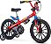 Bicicleta Nathor Aro 16 Spider Man C/ Capacete - Imagem 1